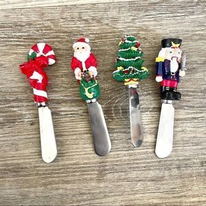 Boston Warehouse Christmas spreaders. Set of 4